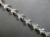 LARGE & LONG 1.5CT DIAMOND 14KT WHITE GOLD 3D DOUBLE HEART FLORAL BRACELET 28191