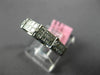 ESTATE .66CT DIAMOND 18KT WHITE GOLD ROUND & PRINCESS INVISIBLE ANNIVERSARY RING