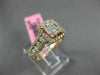 ESTATE LARGE 1.13CT ROUND & BAGUETTE DIAMOND 18KT ROSE GOLD HALO ENGAGEMENT RING