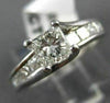 ESTATE .80CT PRINCESS DIAMOND PLATINUM 3D PRINCESS LUCIDA ENGAGEMENT RING #19815