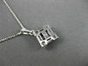 ESTATE 1.24CTW DIAMOND & AAA SAPPHIRE 14KT WHITE GOLD FLOATING PENDANT #23343