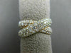 ESTATE WIDE 2.04CT DIAMOND 14K YELLOW & ROSE GOLD SEMI ETERNITY ANNIVERSARY RING