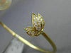 ESTATE LARGE .22CT DIAMOND & AAA SOUTH SEA PEARL 18K YELLOW GOLD BANGLE BRACELET