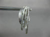 ESTATE LARGE .79CT DIAMOND 14KT WHITE GOLD 3D MULTI ROW CLIP ON HANGING EARRINGS