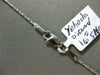 ESTATE 1.0CT DIAMOND 14KT WHITE GOLD 3 PRONG CLASSIC SOLITAIRE FLOATING PENDANT