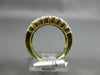 ESTATE LARGE 1.0CT DIAMOND 14KT YELLOW GOLD MULTI ROW FILIGREE ANNIVERSARY RING