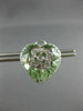 ESTATE EXTRA LARGE 18.51CT DIAMOND & AAA GREEN AMETHYST 18KT WHITE GOLD EARRINGS