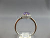 1.07CT DIAMOND & AAA AMETHYST 14KT WHITE GOLD PEAR SHAPE & ROUND FRIENDSHIP RING