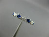 ESTATE .98CT DIAMOND & AAA SAPPHIRE 14KT WHITE GOLD 3D WEDDING ANNIVERSARY RING