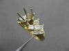 ESTATE LARGE 1.65CT DIAMOND 14KT TWO TONE GOLD SEMI MOUNT ENGAGEMENT RING #18016