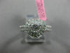 ESTATE .95CT HEART DIAMOND 18KT WHITE GOLD 3D DOUBLE HALO HEART ENGAGEMENT RING