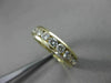 ESTATE 1.95CT DIAMOND 14KT YELLOW GOLD 3D ROUND CHANNEL ANNIVERSARY RING #14573