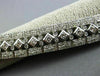ESTATE WIDE & LONG 4.62CT DIAMOND 14KT WHITE GOLD 3D ETOILE FILIGREE BRACELET