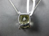 5.88CT DIAMOND & AAA GREEN AMETHYST 14KT WHITE GOLD OVAL X LOVE FLOATING PENDANT