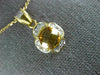 ESTATE LARGE 2.06CT DIAMOND & AAA YELLOW TOPAZ 14KT 2 TONE GOLD 3D PENDANT #489