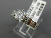 ESTATE 1.42CT ROUND DIAMOND 14K WHITE GOLD 3D CHANNEL LOVE ENGAGEMENT RING 21347