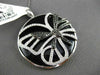 ESTATE MASSIVE 20.14CT ONYX & DIAMOND 18KT WHITE & BLACK GOLD CIRCULAR PENDANT