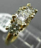 LARGE 1.68CT DIAMOND 14K YELLOW GOLD 3 STONE PAST PRESENT FUTURE ENGAGEMENT RING