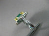 ANTIQUE EXTRA LARGE 10.40CT DIAMOND & AAA COLOMBIAN EMERALD 18KT W&Y GOLD RING