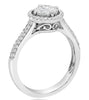 .55CT DIAMOND 18K WHITE GOLD ROUND PRINCESS & MARQUISE SHAPE INVISIBLE HALO RING