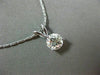ESTATE 1.0CT DIAMOND 14KT WHITE GOLD 3 PRONG CLASSIC SOLITAIRE FLOATING PENDANT