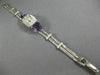 ANTIQUE SMITH PATTERSON 4.40CT OLD MINE DIAMOND & AMETHYST PLATINUM WATCH #2573