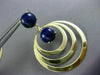 ESTATE LARGE 15CT AAA AMETHYST 14KT YELLOW GOLD MULTI CIRCULAR HANGING EARRINGS