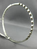 ESTATE 1.96CT DIAMOND & AAA RUBY 18K WHITE GOLD 3D SEMI ETERNITY BANGLE BRACELET