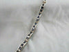 ESTATE 4.45CT DIAMOND & SAPPHIRE 14KT WHITE GOLD 3 DIMENSIONAL TENNIS BRACELET