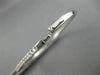 ESTATE .85CT ROUND DIAMOND 18KT WHITE GOLD CLASSIC SEMI ETERNITY BANGLE BRACELET