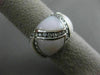 ESTATE WIDE .55CT DIAMOND 14KT WHITE GOLD AAA MOTHER OF PEARL CRISS CROSS RING