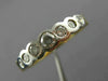 ESTATE .50CT DIAMOND 14KT WHITE & YELLOW GOLD 3D PYRAMID ANNIVERSARY RING #22466