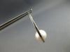 ESTATE LARGE AAA SOUTH SEA PEARL 14KT WHITE GOLD OVAL HOOP FUN HANGING EARRINGS