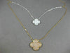 ESTATE LARGE 1.59CT WHITE & PINK DIAMOND 18KT WHITE & ROSE GOLD FLOWER NECKLACE