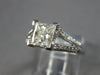 LARGE 1.53CT DIAMOND 14KT WHITE GOLD 3D PRINCESS & ROUND ENGAGEMENT RING #27859
