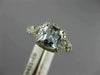 1.40CT DIAMOND & AAA AQUAMARINE 14KT WHITE GOLD HALO CUSHION CUT ENGAGEMENT RING