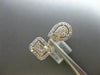 ESTATE .62CT DIAMOND 14K YELLOW GOLD CLUSTER HALO SQUARE PEAR SHAPE TENSION RING