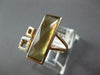 .07CT DIAMOND & AAA MULTI COLOR QUARTZ 14K ROSE GOLD SQUARE RECTANGULAR FUN RING