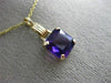 ESTATE 1.50CT AAA AMETHYST 14KT YELLOW GOLD 3D SOLITAIRE FLOATING PENDANT #26240