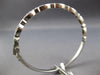 1.40CT DIAMOND 14K WHITE GOLD 3D ROUND & MARQUISE SHAPE FILIGREE BANGLE BRACELET