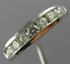 ESTATE .40CT DIAMOND PLATINUM 3D CLASSIC CHANNEL WEDDING ANNIVERSARY RING #18808