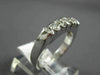 ANTIQUE .51CT DIAMOND 14KT WHITE GOLD 3D CLASSIC WEDDING ANNIVERSARY RING #11661