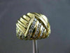 ESTATE LARGE 1.23CT ROUND DIAMOND 18KT YELLOW GOLD PYRAMID COCKTAIL RING #6349