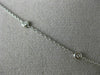 .25CT DIAMOND 18KT WHITE GOLD ROUND & TRILLION LARIAT BY THE YARD LOVE NECKLACE