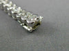 ESTATE 6.50CT ROUND DIAMOND 14K WHITE GOLD 3D SEMI BEZEL TENNIS BRACELET#20807