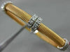 ESTATE .60CT DIAMOND 14KT WHITE & ROSE GOLD MESH FLEXIBLE BANGLE BRACELET