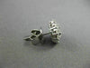 ESTATE LARGE 1.58CT DIAMOND 18KT WHITE GOLD CLUSTER FLOWER CLASSIC STUD EARRINGS