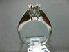 ESTATE WIDE .90CT DIAMOND 14KT WHITE GOLD FLOWER FRIENDSHIP PROMISE RING #22298