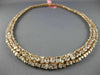 ESTATE EXTRA LARGE GIA 46.27CT PINK DIAMOND 18KT ROSE GOLD 3D ETERNITY NECKLACE