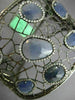 EXTRA LARGE 15.78CT DIAMOND & AAA SLICED SAPPHIRE 18K BLACK GOLD BANGLE BRACELET